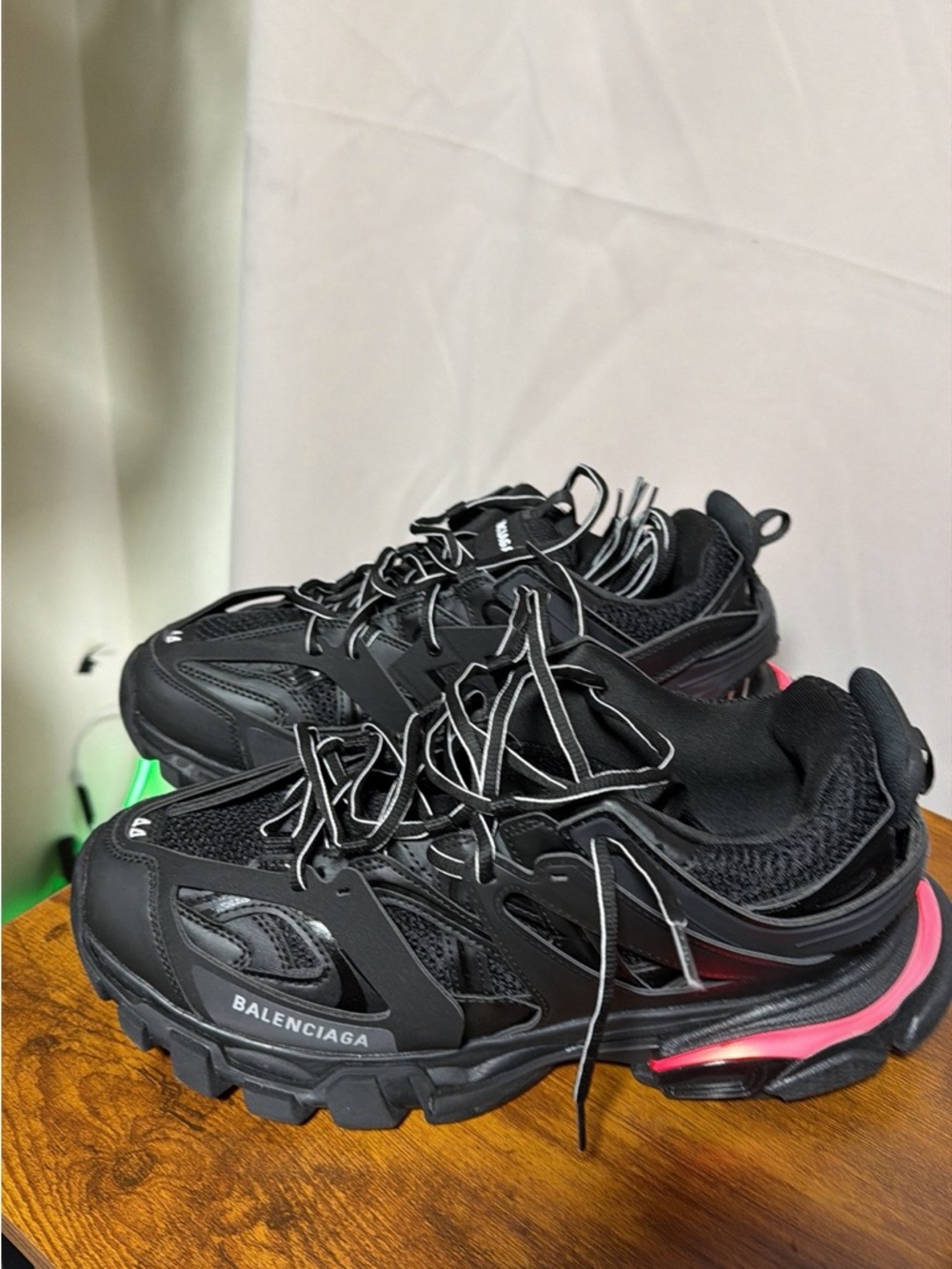 Balenciaga Black Sneakers with Bright Blue Accents - Picture 6 of 7